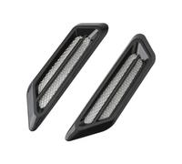Front Bonnet Vent Car Air Flow mudguard Side Vent Grid Decoration Side Air mudguard Vent Cover Exterior Parts Hood Scoop Bonnet Vent Cover(2)