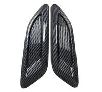 Front Bonnet Vent Car Side Wing Panel Air Flow mudguard Intake Hood Scoop Vent Bonnet Decorative Covers Center Universal Hood Grille Modification Accessories(33cm side carbon)