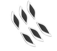 Front Bonnet Vent Compatible With For 3 Series 2012 2013 2014 2015 2016 2017 2018 2019 6Pcs Car Side Air Vent Hood Scoop Outlet Cover Decorative(Chrome,Style2)