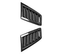 Front Bonnet Vent Compatible With For Focus RS ST MK2 MK3 2004-2015 Front Hood Side Air Flow Vent Intake Scoop Hole Cover Trim Sticker Car Styling(Black 2)