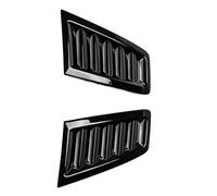 Front Bonnet Vent Compatible With For Focus RS ST MK2 MK3 2004-2015 Front Hood Side Air Flow Vent Intake Scoop Hole Cover Trim Sticker Car Styling(Black 1)