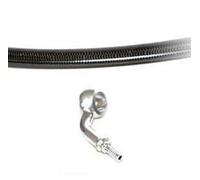 Front Brake Aviation Hoses for Kawasaki ZX-6R ABS 2013, 2014, 2015, 2016, 2017 - Carbon Style Sheath - Connection Aluminium