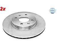 Front Brake Disc 2x MEYLE Fits KIA Picanto 17- 51712G6300