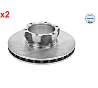 X2 PCS L&R SIDES FRONT FITS MERCEDES-BENZ T2/LN1 BRAKE DISC 0155212049 MEYLE