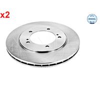 Front Brake Disc 2x MEYLE Fits SUZUKI Grand Vitara I 98-15 55211-65D10
