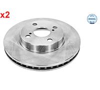 MEYLE Brake Disc 30-15 521 0056 Front Axle Vented 255x25x4 100 – Toyota Corolla IX/Verso