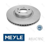 2x MEYLE 183 521 0022/PD Brake Disc Front Fits Audi A4 A4 Allroad A5 A6 A7 Q5