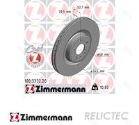 ZIMMERMANN 100.3332.20 Brake disc