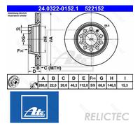 Front Brake Disc Audi Seat VW:A4,EXEO,PASSAT 8E0615301B 8E0615301D 8E0615301P