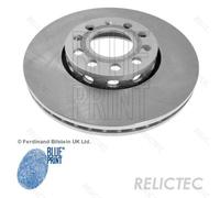 Blue Print Pair of Internally Vented Painted Brake Disc Rotor ADV184319 FRONT