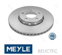 2x MEYLE 183 521 1040/PD Brake Disc Front 288mm Outer ⌀ Fits Audi Seat Skoda VW