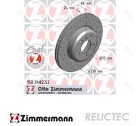 ZIMMERMANN SPORT COAT Z Brake disc 150.3482.52 330 24 6/5 5 120 internally vented, Perforated Coated High-carbon BMW: 5 Saloon, 5 Touring