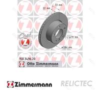ZIMMERMANN COAT Z Brake disc 150.3496.20 284 22 6/5 5 120 internally vented Coated High-carbon BMW: 2 Coupe, 1 Hatchback, 2 Convertible