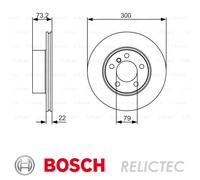 BOSCH 0986479A18 Brake Disc Front Braking Fits BMW 1 Series 3 Series 4 Series