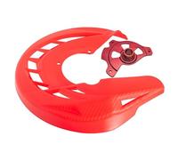 Front Brake Disc Cover Protector Fit for Honda CRF250L/M 2017-2021, CRF300L - CNC Aluminum & ABS Rotor Guard Off-Road Enduro Accessories (Red)