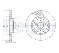 DELPHI BG9052 Brake disc