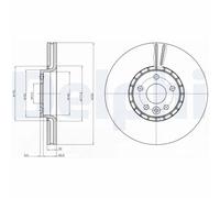 DELPHI BG9085 Brake disc