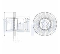 DELPHI BG9105 Brake disc