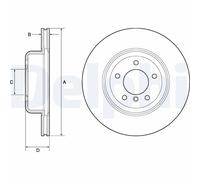 DELPHI BG9162C Brake disc
