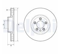 DELPHI BG9168C Brake disc