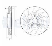 DELPHI BG9189C Brake disc