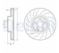 DELPHI BG9216C Brake disc