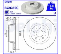 DELPHI BG9369C Brake disc