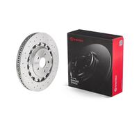 BREMBO Brake disc 09.D174.43 370 34 5 perforated/vented, two-part brake disc Coated High-carbon AUDI: TT Coupe