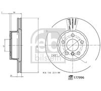 FRONT BRAKE DISC FITS: BMW 3 320 D/320 D XDRIVE/320 D MILD-HYBRID/320 D MILD-