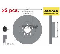 FRONT BRAKE DISC FITS: BMW X5 SAV 4.4 I/3.0 D/3.0 I.BMW X3 SAV 3.0 SD/XDRIVE