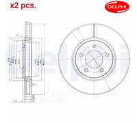 FRONT BRAKE DISC FITS: CHRYSLER TOWN COUNTRY III 2.4 I/3.3 I/3.8 I AWD/2.4 AW