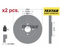 FRONT BRAKE DISC FITS: CITROËN C4 II 1.6 THP 155/2.0 HDI / BLUEHDI 150/2.0 HD