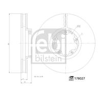 FRONT BRAKE DISC FITS: FORD TOURNEO CUSTOM V362 BUS 2.2 TDCI/2.0 ECOBLUE/2.0