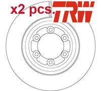 FRONT BRAKE DISC FITS: ISUZU D-MAX I 1.9 DDI /1.9 DDI 4X4 I