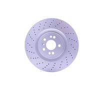 HELLA 8DD 355 125-041 Brake Disc - 55798PRO_HC - High-carbon - Coated - 375mm - 36mm - Perforated/internally vented - for e.g. MERCEDES-BENZ