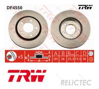 Front Brake Disc for Chrysler Dodge:VOYAGER IV,CARAVAN 4721820AF 5073069AA