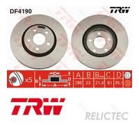 Front Brake Disc for Chrysler:PT CRUISER 4509994AD 04509994AA 4509994AB 4509994