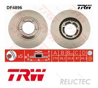 Front Brake Disc for Hyundai Dodge JAC:H-1,H100 58129-4A200