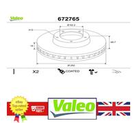 Front Brake Disc for Hyundai i10 08-11 Kia PICANTO 05-11 51712-0X700