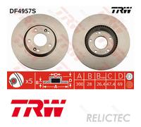 Front Brake Disc for Hyundai KIA:i30,CW,CEE'D,PRO,CEE`D,SOUL II 2,GRANDEUR