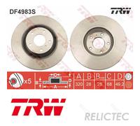 Front Brake Disc for Infiniti Nissan:MURANO II 2,M35,G,I 1,EX,M45 40206-EG000