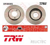 Front Brake Disc for KIA:CARNIVAL II 2,I 1 0K55B-33251 0K55A-33251