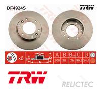 Front Brake Disc for KIA:GRAND CARNIVAL III 3 51712-4D000 51712-4D200