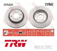 Front Brake Disc for KIA:SPECTRA,CERATO 51712-2F100