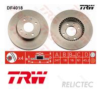 Front Brake Disc for Nissan:ALMERA I 1,PULSAR I 1 40206-8B710 40206-0M802
