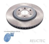 Pair of Front Brake Disc Fits Nissan Navara 4WD Pathfinder Blue Print ADN143118