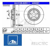 Front Brake Disc for Nissan Renault:X-TRAIL,KOLEOS II 2 40206-4CE0A 402064CE0A