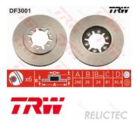 Front Brake Disc for Nissan:URVAN,PICK UP,NAVARA,NP300,EQ D22,CARAVAN