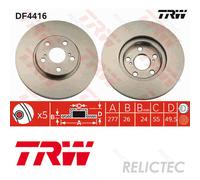 Front Brake Disc for Toyota:AVENSIS 43512-05040