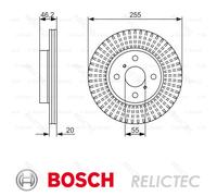 Front Brake Disc for Toyota:IQ,YARIS 4351274010